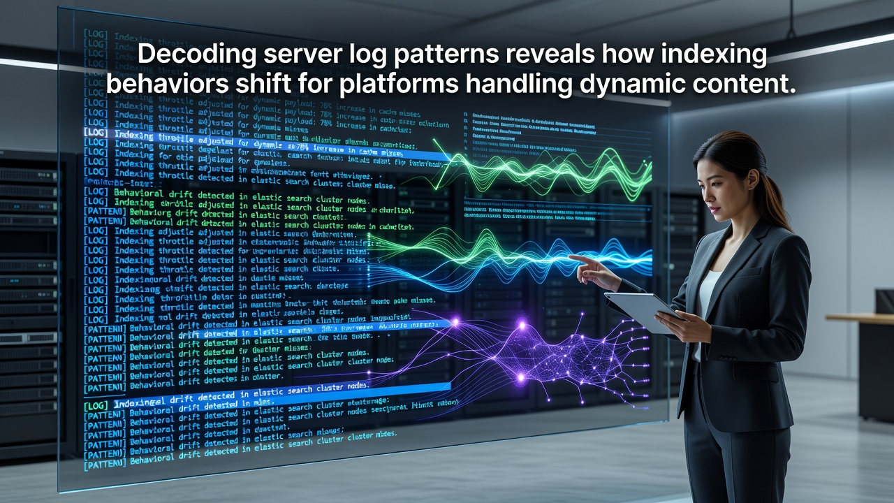 Visualization of indexing behavior shifts across dynamic content updates and navigation layer requests over time